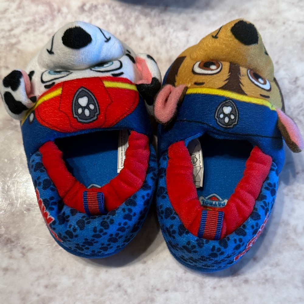 Paw Patrol Blue and Red Kids Slippers